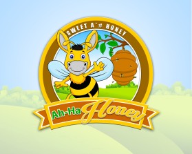 Logo Design entry 1073922 submitted by boycoll to the Logo Design for Ah - Ha Honey run by honeybiz