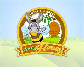 Logo Design entry 1073927 submitted by boycoll to the Logo Design for Ah - Ha Honey run by honeybiz