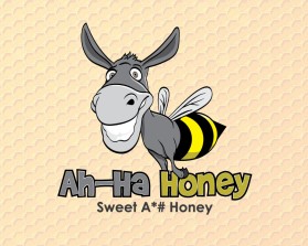 Logo Design entry 1073932 submitted by boycoll to the Logo Design for Ah - Ha Honey run by honeybiz