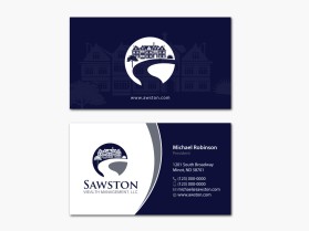 Business Card & Stationery Design Entry 1075249 submitted by TCMdesign to the contest for Sawston Wealth Management, LLC run by sawston