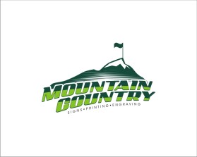 Logo Design entry 1077032 submitted by Cadman to the Logo Design for Mountain Country Signs, Printing & Engraving run by The Wiles Group, Inc.