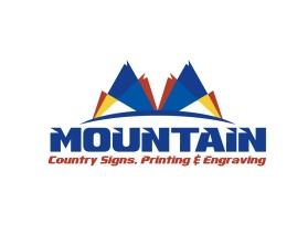 Logo Design entry 1077034 submitted by Ethan to the Logo Design for Mountain Country Signs, Printing & Engraving run by The Wiles Group, Inc.