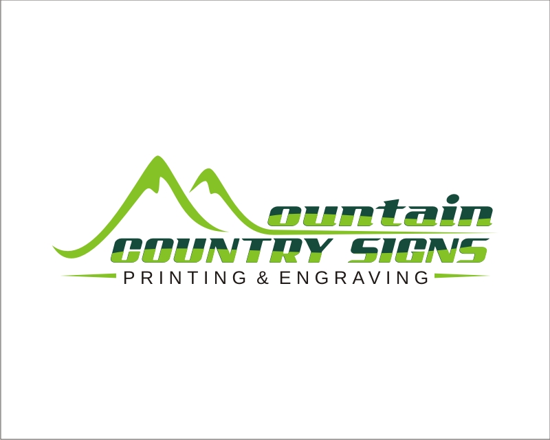 Logo Design entry 1077067 submitted by lp_barcenas to the Logo Design for Mountain Country Signs, Printing & Engraving run by The Wiles Group, Inc.