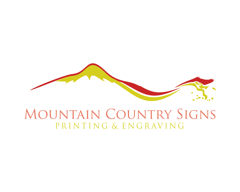 Logo Design entry 1077067 submitted by santony to the Logo Design for Mountain Country Signs, Printing & Engraving run by The Wiles Group, Inc.