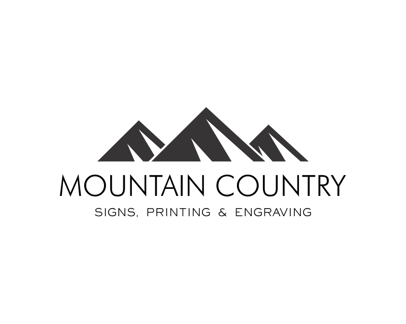 Logo Design entry 1077069 submitted by novaariy to the Logo Design for Mountain Country Signs, Printing & Engraving run by The Wiles Group, Inc.