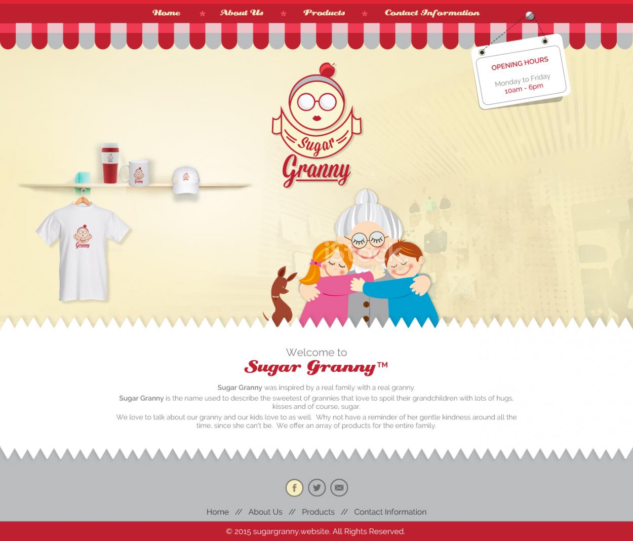 Web Design entry 1080264 submitted by thelogodesigns to the Web Design for Sugar Granny run by Gmcoots23