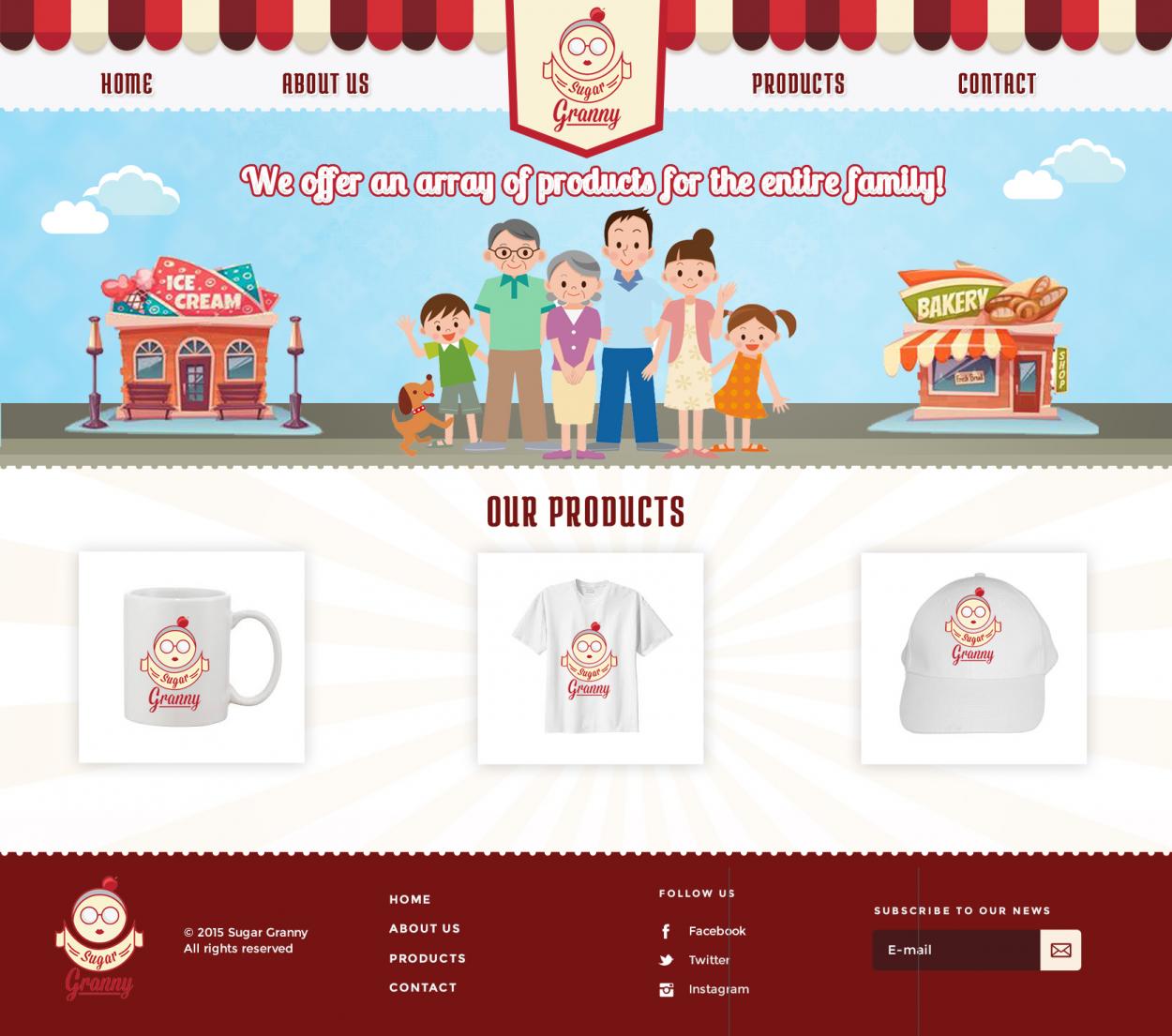 Web Design entry 1080288 submitted by miekee09 to the Web Design for Sugar Granny run by Gmcoots23
