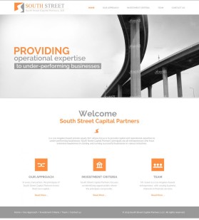 Web Design Entry 1082620 submitted by thelogodesigns to the contest for South Street Capital Partners, LLC run by dakotafin