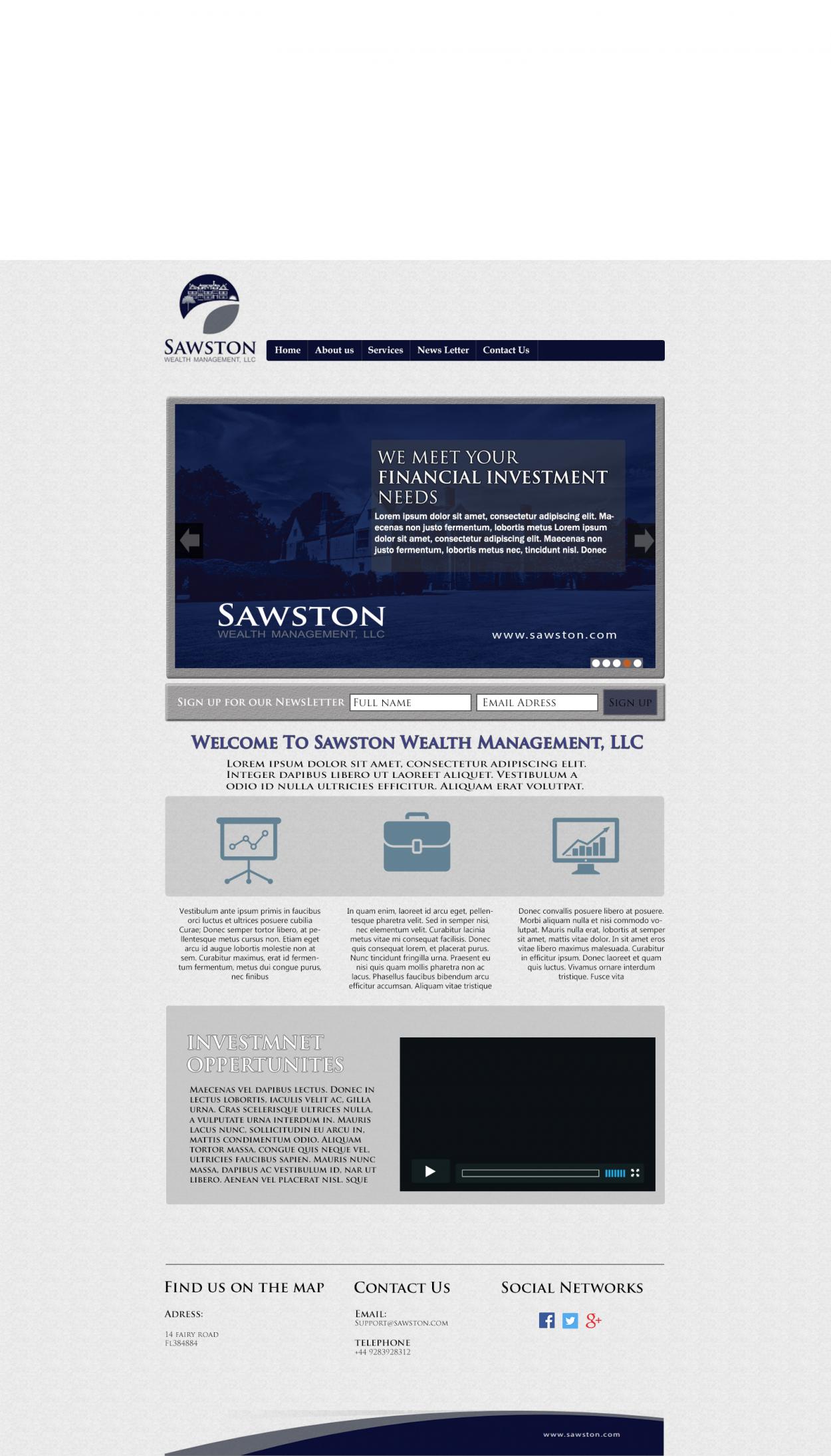 Web Design entry 1129747 submitted by lewdesign