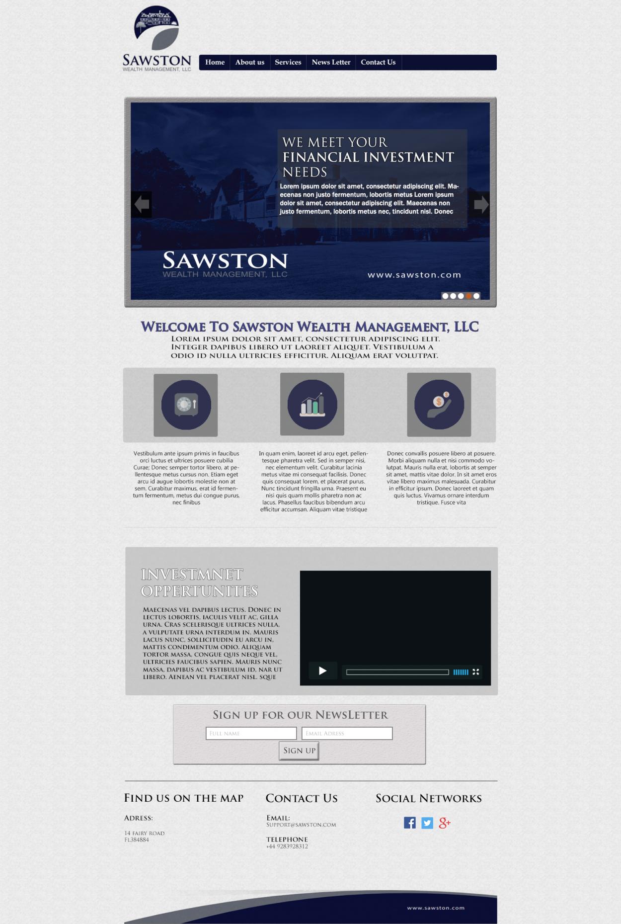 Web Design entry 1130256 submitted by lewdesign
