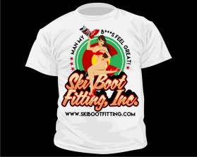 T-Shirt Design entry 1085572 submitted by neo007 to the T-Shirt Design for ski boot fitting, inc. run by sbf1sdj1