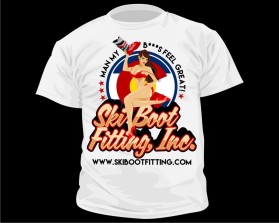 T-Shirt Design entry 1085573 submitted by boycoll to the T-Shirt Design for ski boot fitting, inc. run by sbf1sdj1