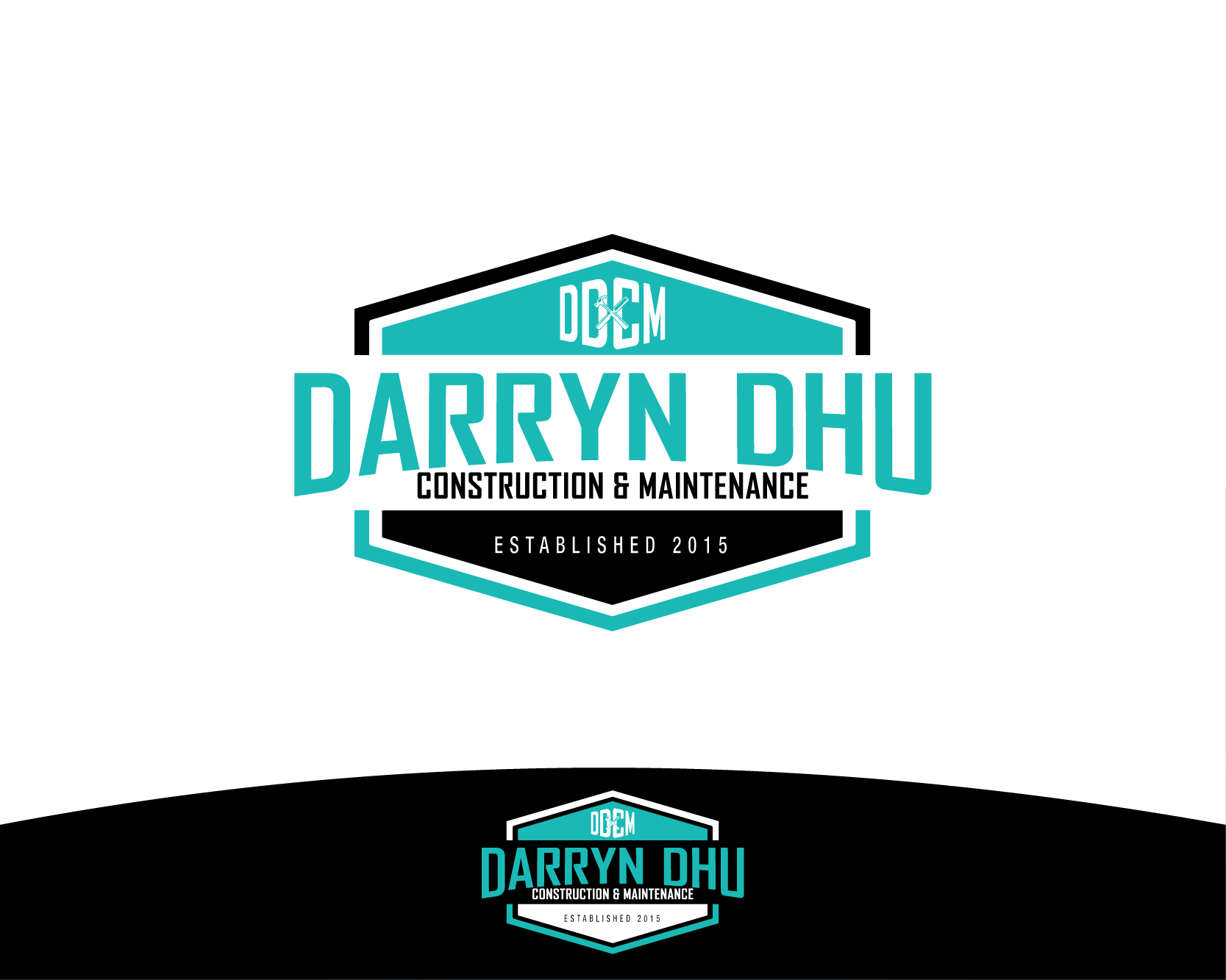 Logo Design entry 1087978 submitted by cclia to the Logo Design for DDCM ( Darryn Dhu Construction & Maintenance ) run by KaraLee