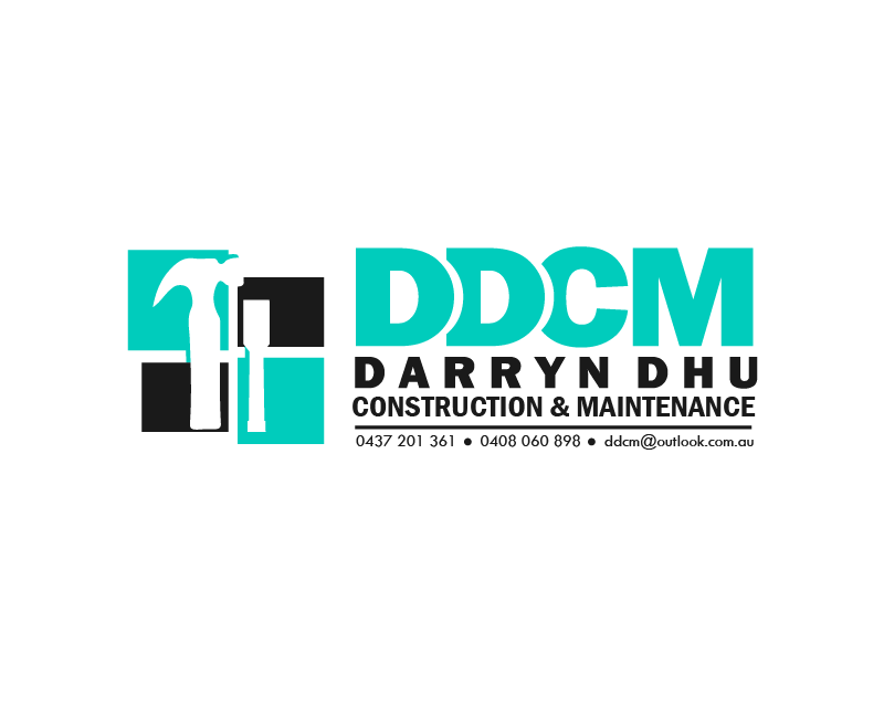 Logo Design entry 1087978 submitted by kimdesign to the Logo Design for DDCM ( Darryn Dhu Construction & Maintenance ) run by KaraLee