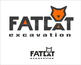 Logo Design entry 1091307 submitted by linvic to the Logo Design for Fat Cat Excavation run by FatCatExcavation