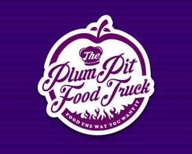 Logo Design entry 1092352 submitted by linvic to the Logo Design for The Plum Pit Food Truck run by Maintainfloyd