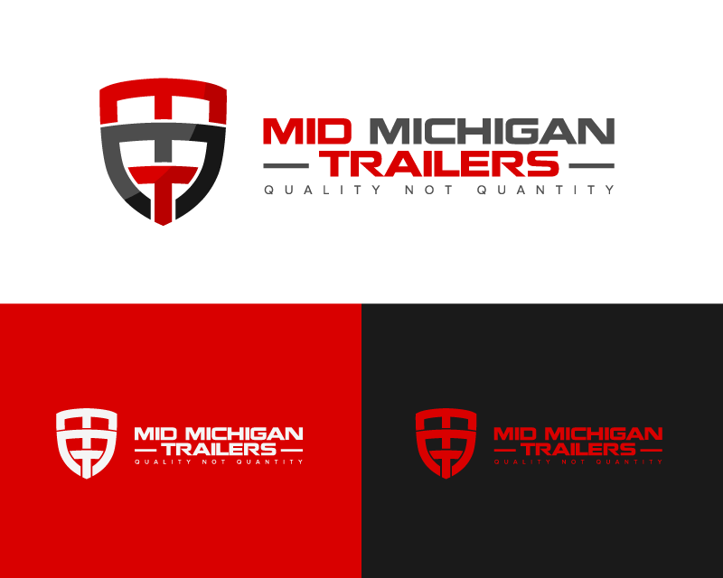 Logo Design entry 1096825 submitted by greycrow to the Logo Design for Mid Michigan Trailers run by craig323