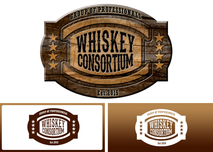 Logo Design entry 1097480 submitted by shefkire to the Logo Design for Whiskey Consortium (no website, we are a group of professionals) run by 450greenie