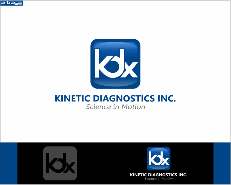 Logo Design entry 1097718 submitted by artrage to the Logo Design for Kinetic Diagnostics, Inc (or use KDx)  run by kineticdx