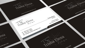 Business Card & Stationery Design entry 1098125 submitted by skyford412 to the Business Card & Stationery Design for Trisha Elena Designs run by TrishaElenaDesigns