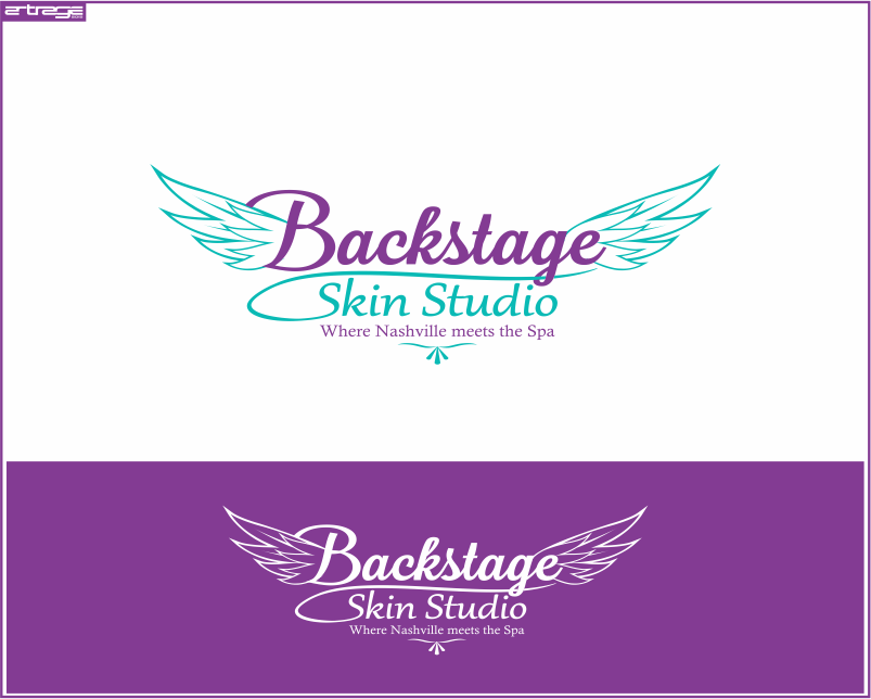 Logo Design entry 1098341 submitted by artrage to the Logo Design for Backstage Skin Studio run by Backstage Skin Studio