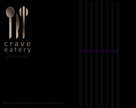 Business Card & Stationery Design entry 1098701 submitted by PlanetDesignz to the Business Card & Stationery Design for Crave Eatery run by arlingtonroad