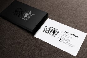 Business Card & Stationery Design Entry 1098703 submitted by athenticdesigner to the contest for Crave Eatery run by arlingtonroad