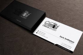Business Card & Stationery Design entry 1098707 submitted by PlanetDesignz to the Business Card & Stationery Design for Crave Eatery run by arlingtonroad