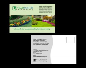 Brochure Design entry 1100366 submitted by bocaj.ecyoj to the Brochure Design for www.HeadwaterLandscaping.com run by HeadwaterLandscaping