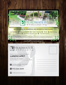 Brochure Design entry 1100373 submitted by IvanAlcantara to the Brochure Design for www.HeadwaterLandscaping.com run by HeadwaterLandscaping
