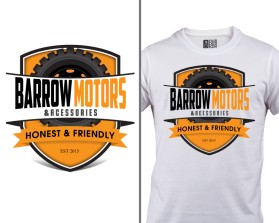 Logo Design entry 1102273 submitted by FactoryMinion to the Logo Design for Barrow Motors & Accessories run by jcbarrow
