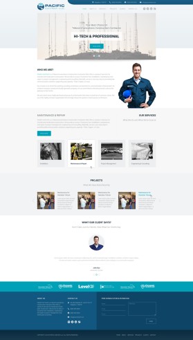 Web Design Entry 1103552 submitted by garpil to the contest for Pacific ComTech LLC run by kaeo27