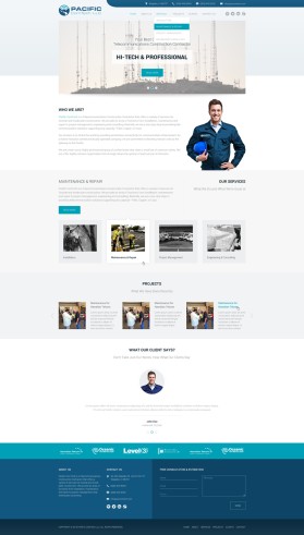 Web Design entry 1103553 submitted by Sagar7555 to the Web Design for Pacific ComTech LLC run by kaeo27