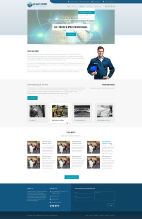 Web Design entry 1103555 submitted by garpil to the Web Design for Pacific ComTech LLC run by kaeo27