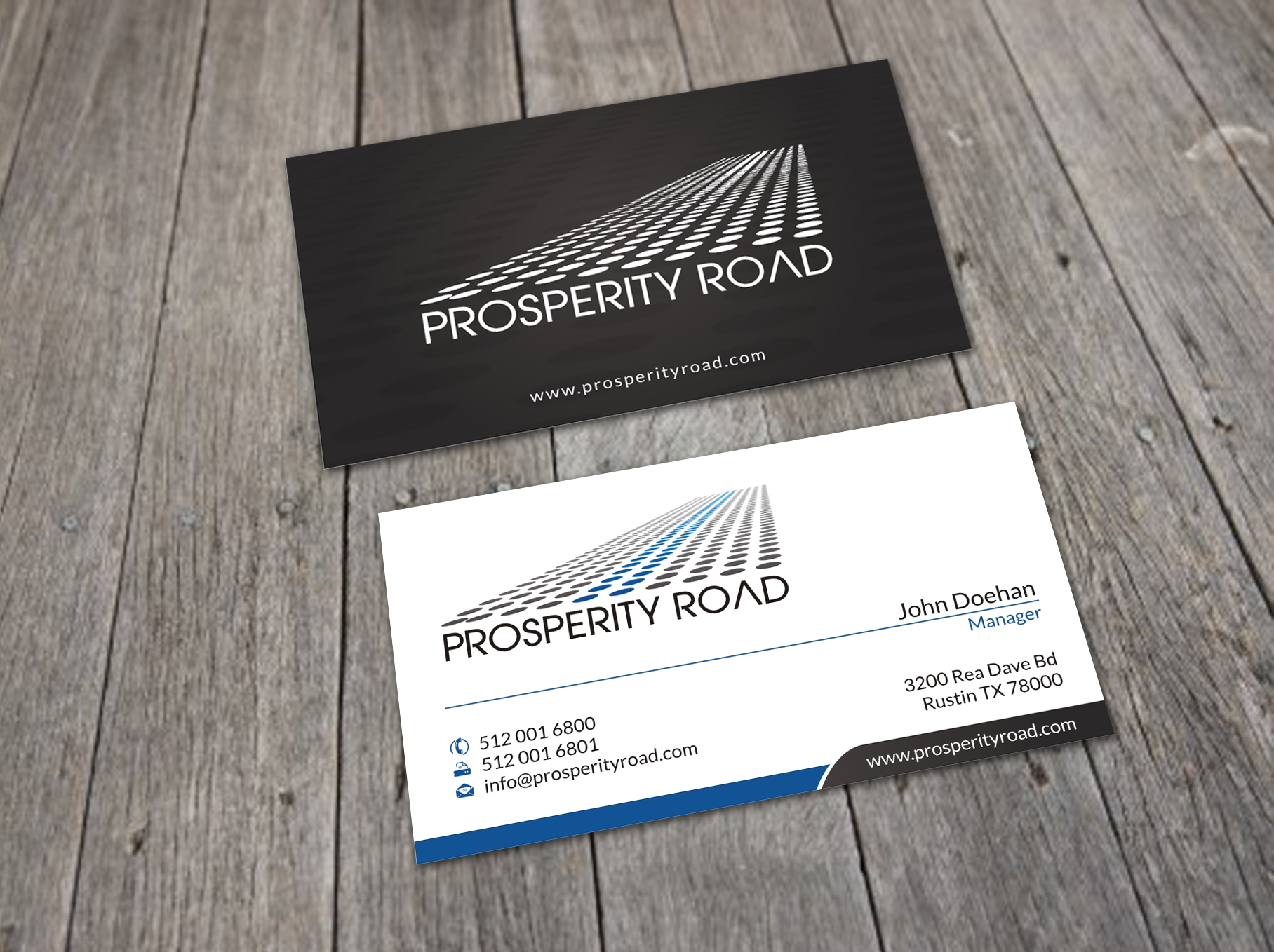 Business Card & Stationery Design entry 1112925 submitted by skyford412 to the Business Card & Stationery Design for Prosperity Road, LLC run by E4Vantage