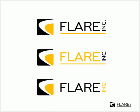 Logo Design entry 1125857 submitted by artrage to the Logo Design for Flare Inc - The "inc" could be dropped from the logo design if needed. run by tylerhaber