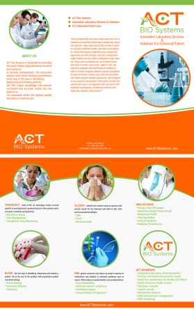 Brochure Design entry 1129016 submitted by Yirel to the Brochure Design for ACT Biosystems run by akrall81