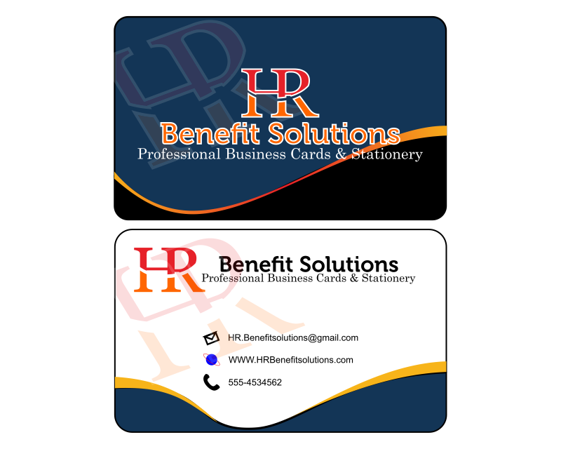 Business Card & Stationery Design entry 1134134 submitted by Febrian Adi to the Business Card & Stationery Design for HR & Benefit Solutions run by pdannegger