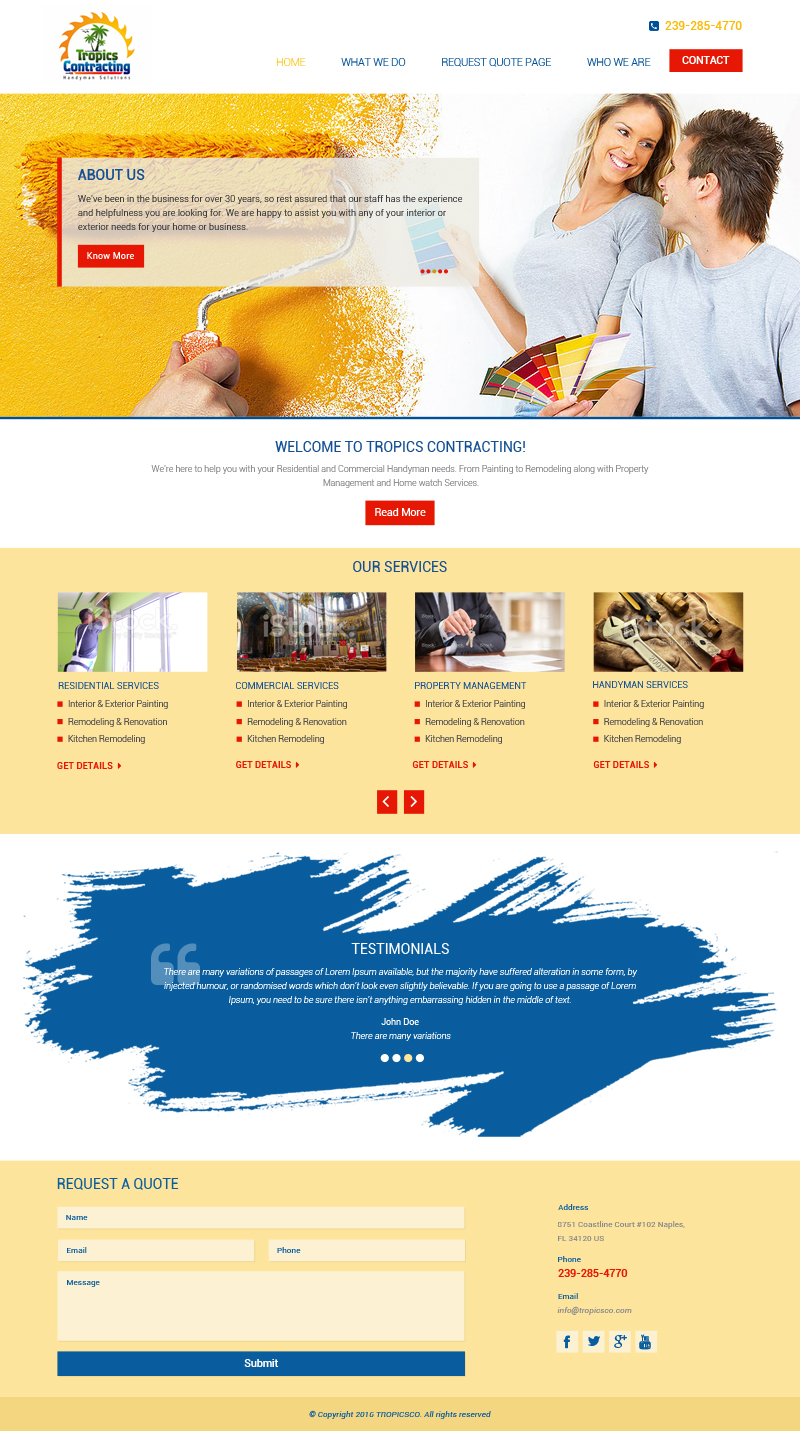 Web Design entry 1181037 submitted by thelogodesigns