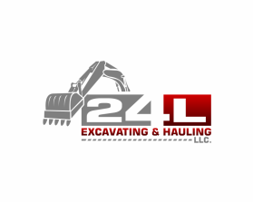 Logo Design entry 1136406 submitted by monstersox to the Logo Design for 24L Excavating & Hauling LLC. run by chrisb