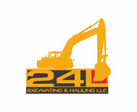 Logo Design entry 1136442 submitted by Ethan to the Logo Design for 24L Excavating & Hauling LLC. run by chrisb