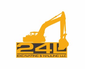 Logo Design entry 1136443 submitted by monstersox to the Logo Design for 24L Excavating & Hauling LLC. run by chrisb