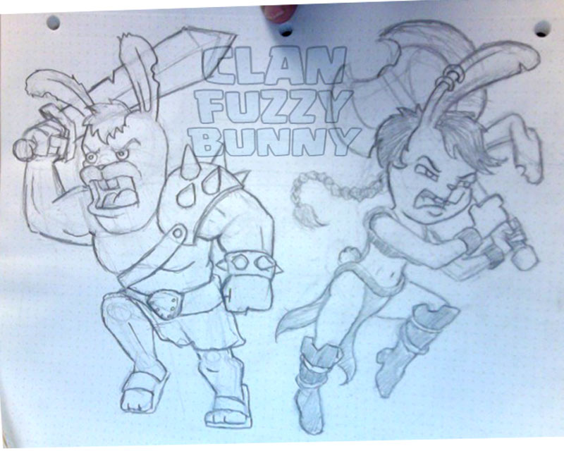 Graphic Design entry 1141652 submitted by john12343 to the Graphic Design for Clan Fuzzy Bunny run by SmakHamma