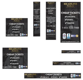 Banner Ad Design entry 1142709 submitted by LJPixmaker to the Banner Ad Design for Headline Tickets run by Headlinetickets