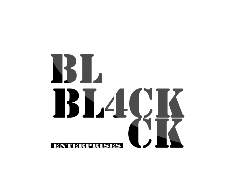 Logo Design entry 1147118 submitted by temmardz to the Logo Design for Black Black Enterprises run by blackblack