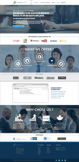 Web Design entry 1148847 submitted by pink to the Web Design for Search Shark  - searcshark.ca run by justincmarketing