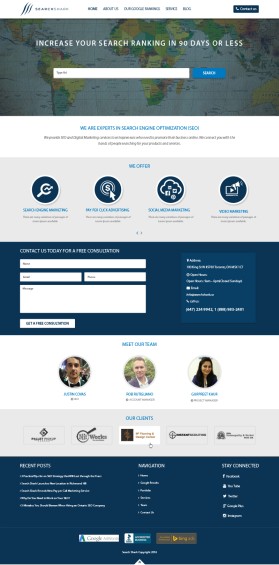 Web Design entry 1148850 submitted by 25 to the Web Design for Search Shark  - searcshark.ca run by justincmarketing