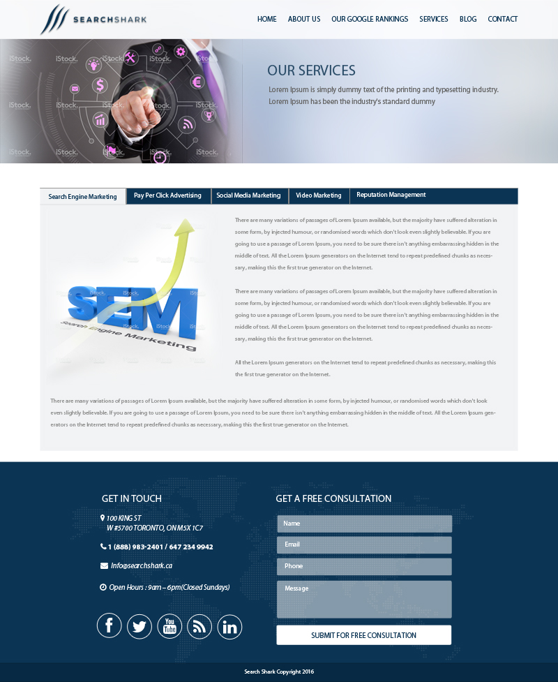 Web Design entry 1195769 submitted by thelogodesigns