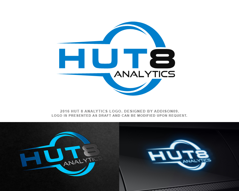 Logo Design entry 1149516 submitted by Addison09 to the Logo Design for Hut 8 Analytics run by Dan Lyon
