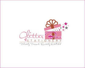 Logo Design entry 1151378 submitted by Alessandra to the Logo Design for GlitterBox Stationery run by o2bdst